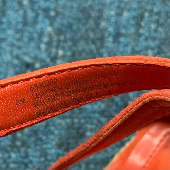 Isola Yalena Espadrille Wedge Sandals in Coral Suede Leather - Picture 6 of 6